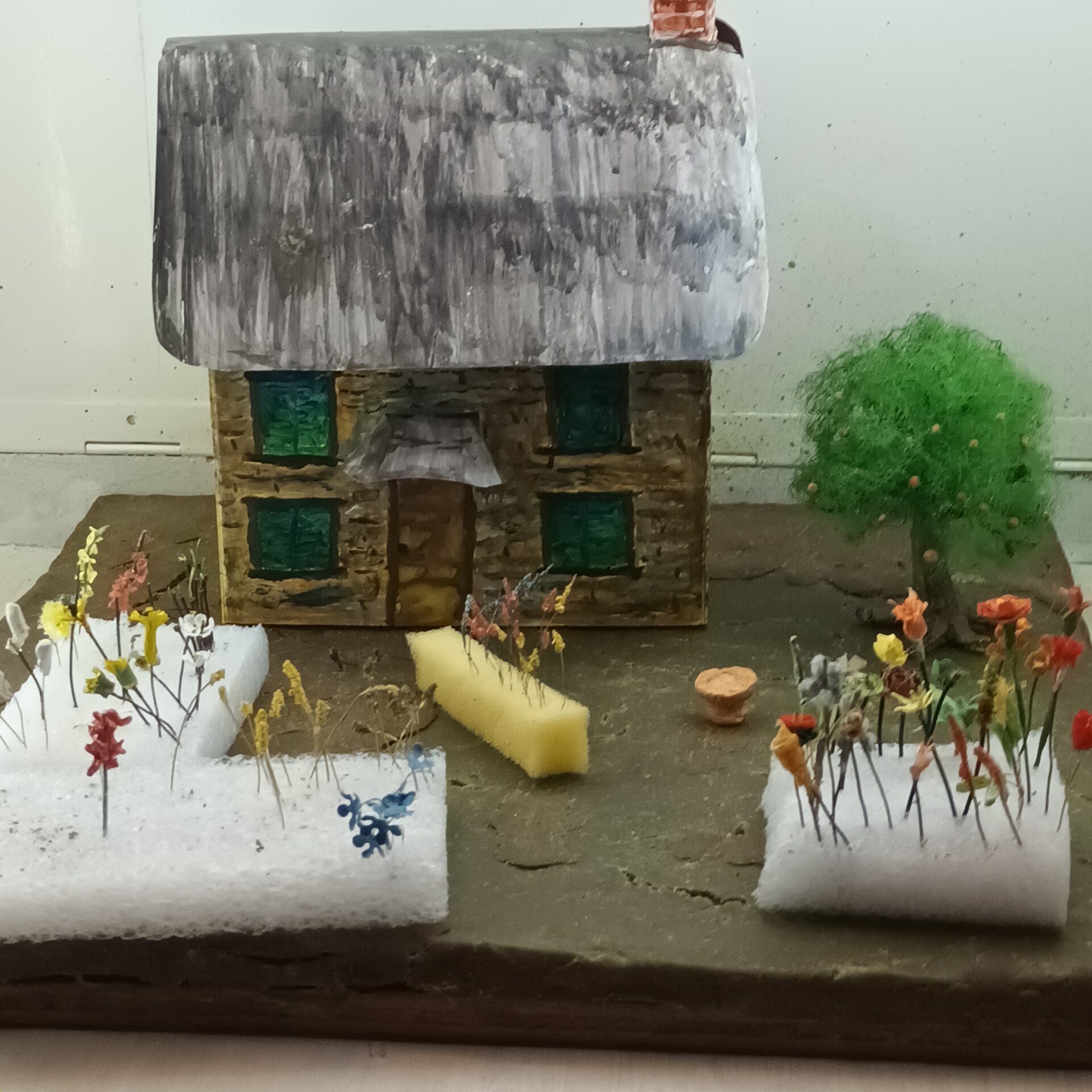 Paper house footprint