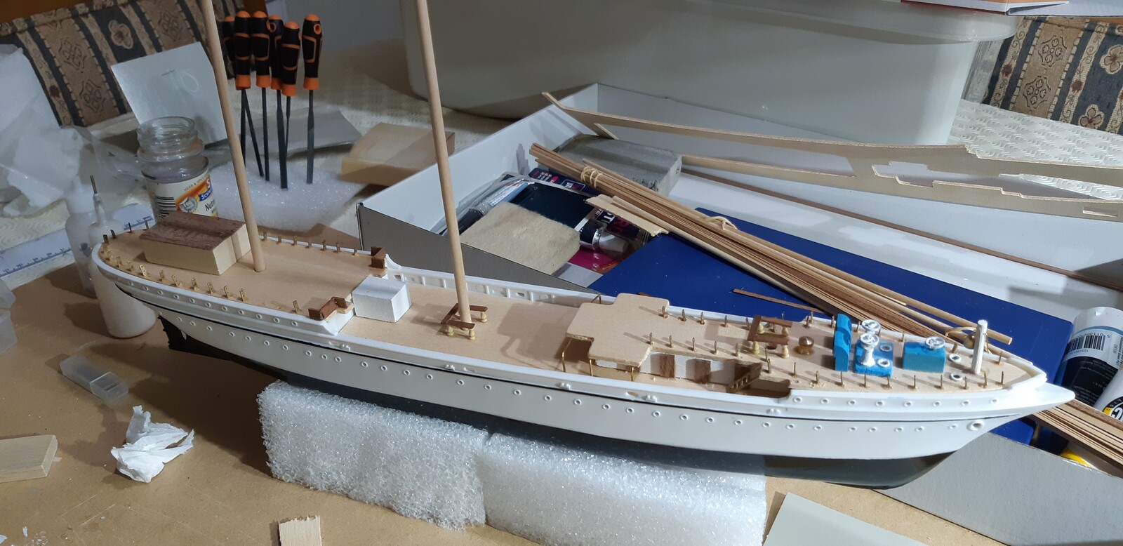 Hull assembly progress
