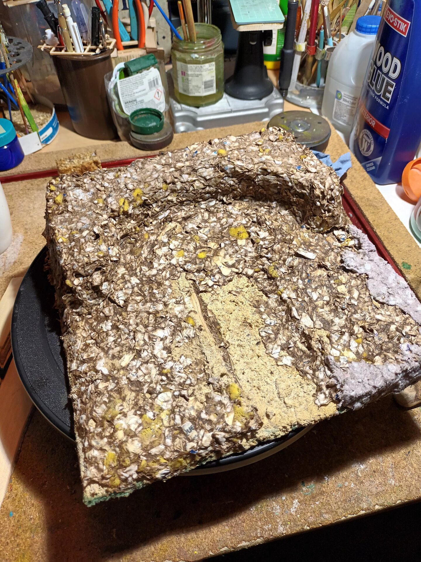 Initial paper pulp application