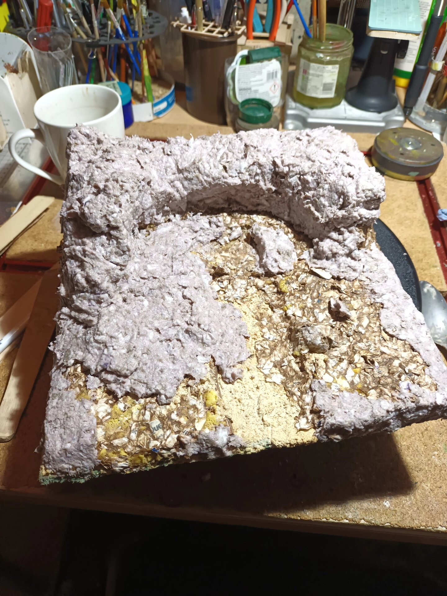 Layer building progress