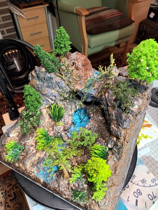 Vegetation variety showing layered planting approach