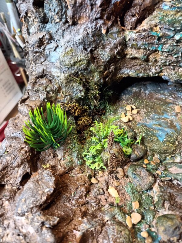 Vegetation and rock interaction detail