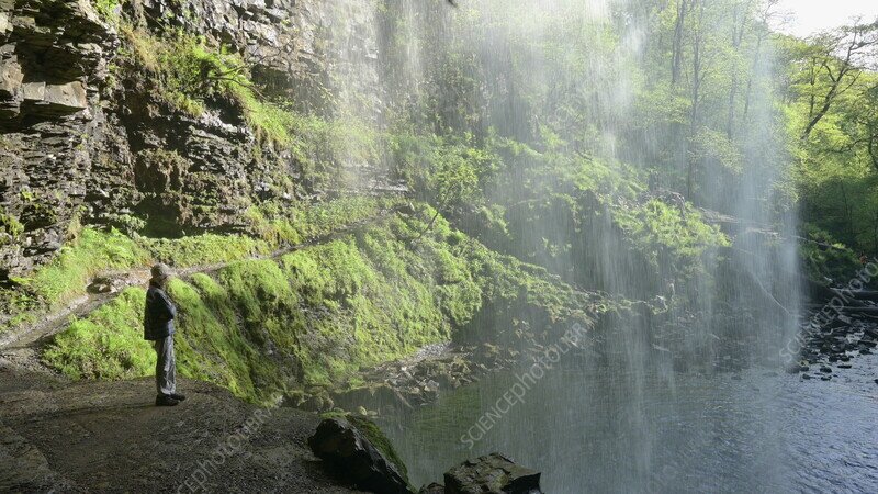 Waterfall mist effects