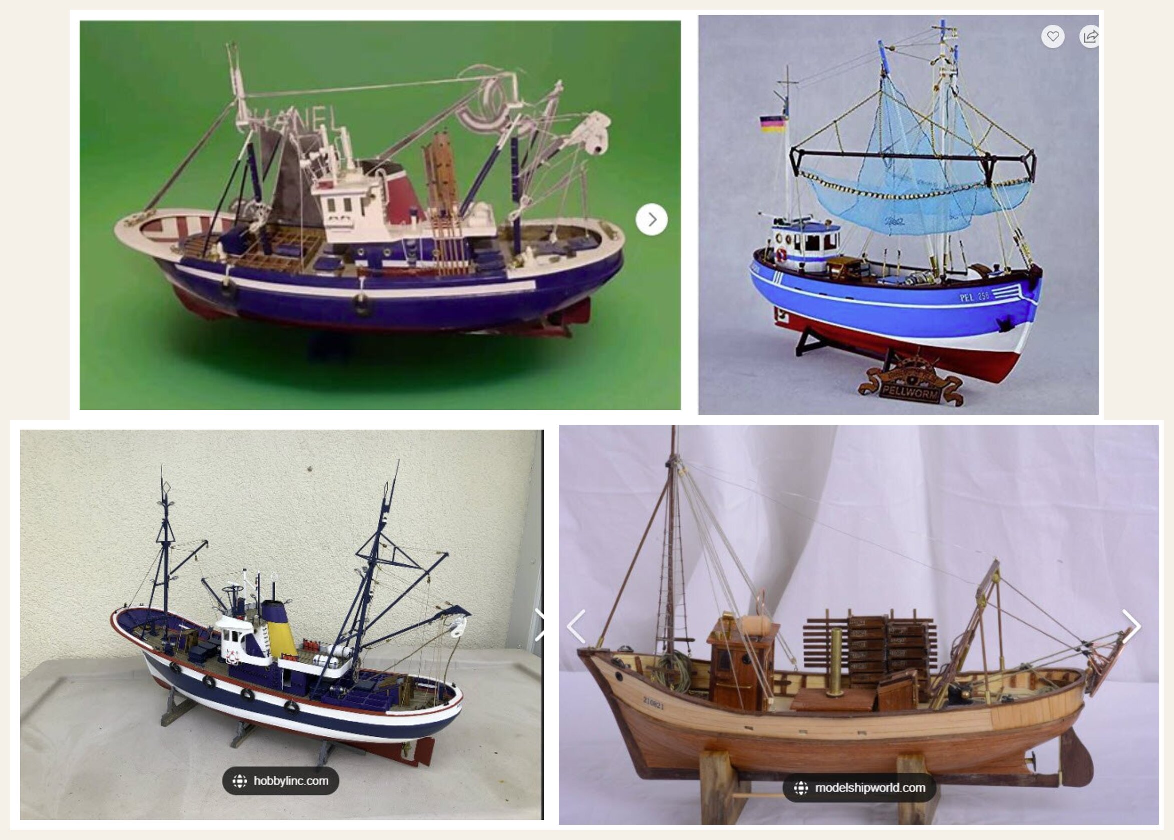 Smaller fishing boats
