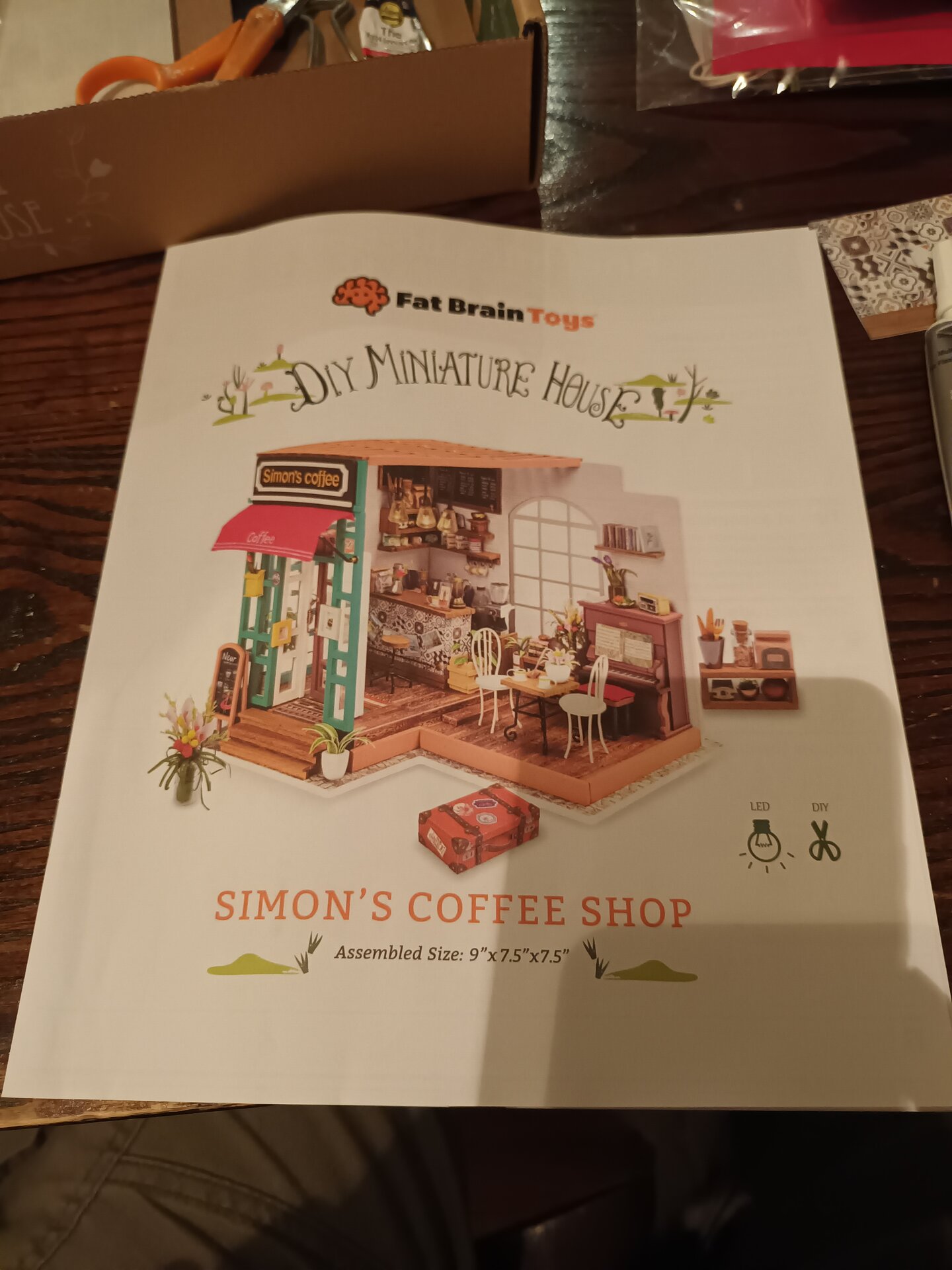 Simon's Coffee Shop kit box
