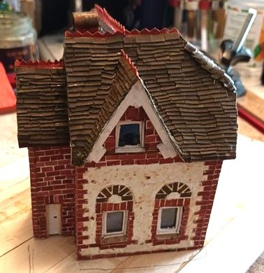 Tiles glued in and soffits fitted