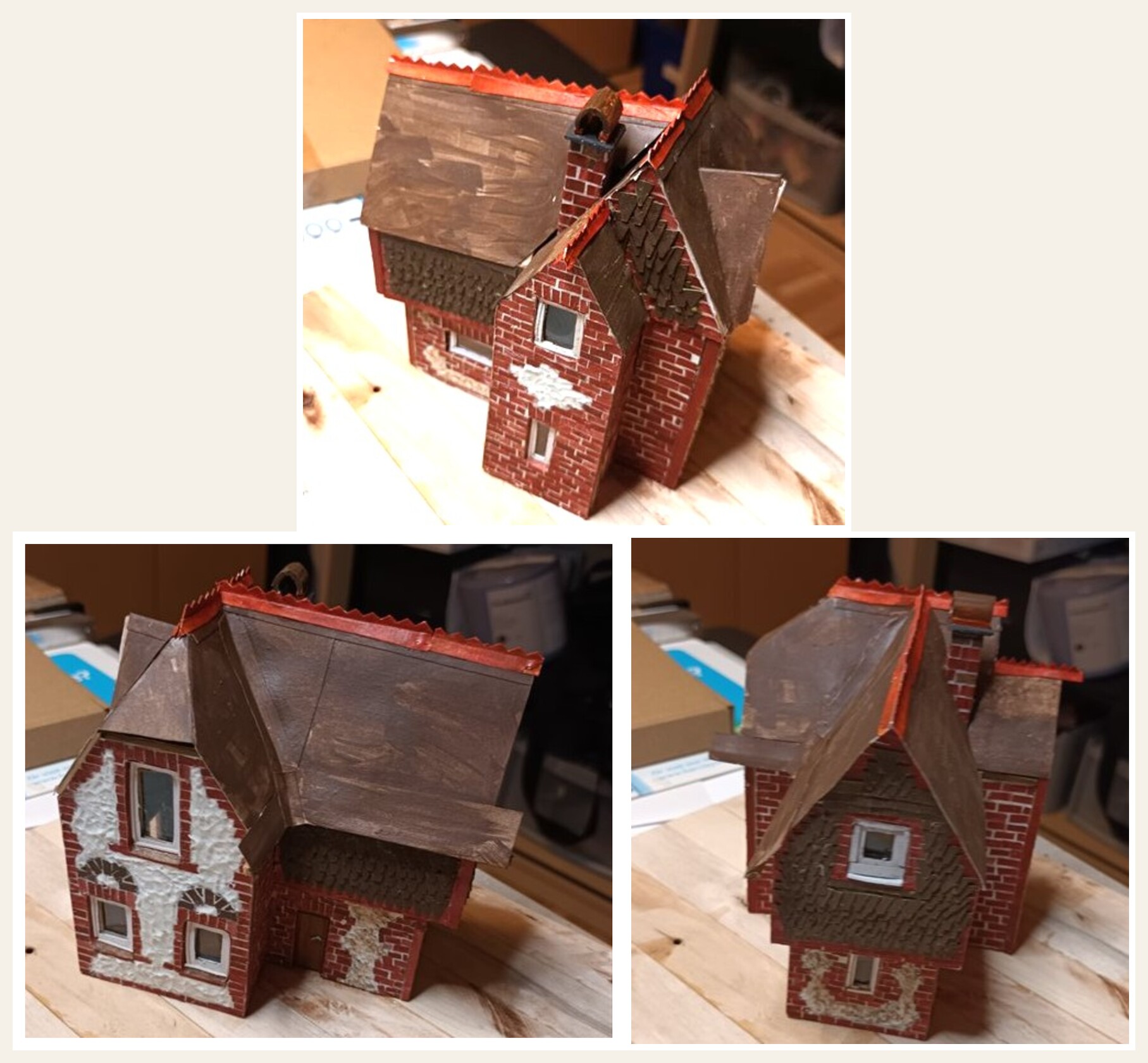 Roof backing fitted on all the facades